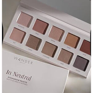 Wander Beauty In Neutral Eyeshadow Palette 10 Colors 7.5g Full Size New